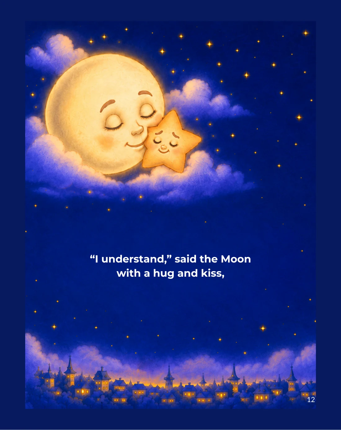The Moon embraces the little star